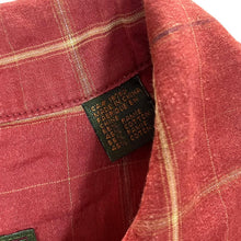 Load image into Gallery viewer, Vintage Timberland Weathergear Red Check Ramie Cotton Open Collar Short Sleeve Shirt
