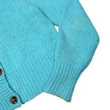 Load image into Gallery viewer, MONKI y2k Classic Blue Acrylic Knit Button Cardigan Sweater Jumper
