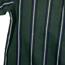 Load image into Gallery viewer, Vintage COLISEUM CLASSIC Multi Striped Green Short Sleeve Cotton Button-Up Shirt

