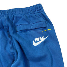 Load image into Gallery viewer, NIKE Embroidered Logo Spellout Blue Sweat Pants Joggers Bottoms
