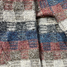 Load image into Gallery viewer, Vintage 90&#39;s SABRE ENGLISH SWEATER Multi Colour Check Pattern Knit Sweater Jumper
