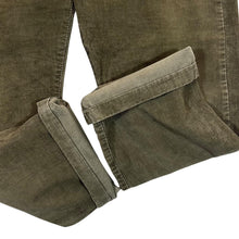Load image into Gallery viewer, Vintage LEVI&#39;S 551 White Tab Khaki Green Corduroy Cord Straight Leg Trousers
