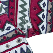 Load image into Gallery viewer, Vintage Aztec Crazy Abstract Patterned Multi Colour Long Sleeve Flannel Shirt
