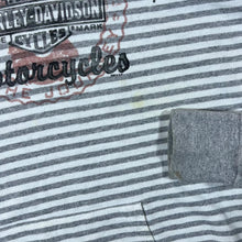 Load image into Gallery viewer, Harley Davidson (2014) &quot;Cowboy Austin Texas&quot; Biker Grey Striped V-Neck Hoodie

