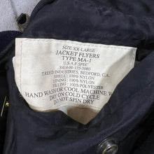 Load image into Gallery viewer, Vintage GOLDWING OWNERS OF GB Biker Motorcycle USAF Type MA-1 Bomber Jacket
