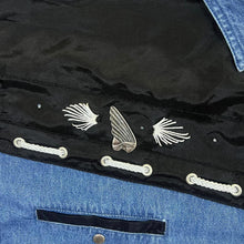 Load image into Gallery viewer, Vintage John Baner Cowboy Western Blue Denim Popper Long Sleeve Shirt
