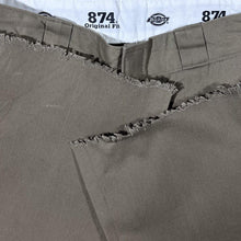 Load image into Gallery viewer, Dickies 874 Original Fit Skater Workwear Beige Frayed Hem Chino Pants Trousers
