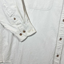 Load image into Gallery viewer, Vintage Fjallraven Cream Hiking Utility Long Sleeve Button-Up Cotton Shirt
