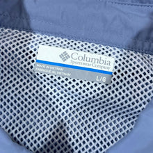 Load image into Gallery viewer, COLUMBIA SPORTSWEAR &quot;PFG&quot; Fishing Gear Blue Short Sleeve Tactel Nylon Shirt
