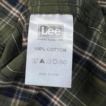 Load image into Gallery viewer, Lee Classic Green Plaid Check Long Sleeve Cotton Shirt
