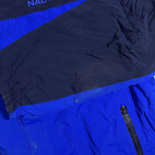 Load image into Gallery viewer, Nautica Reversible Fleece Winndbreaker Navy Blue Zip Jacket
