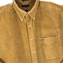 Load image into Gallery viewer, Vintage GANT &quot;Cord Shirt&quot; Tan Yellow Heavy Corduroy Cord Long Sleeve Shirt
