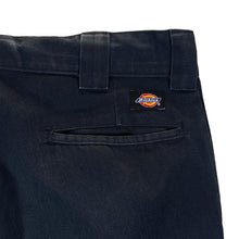 Load image into Gallery viewer, DICKIES &quot;Slim Straight&quot; Classic Black Skater Workwear Trousers
