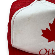 Load image into Gallery viewer, Vintage 80&#39;s OTTAWA Canada Souvenir Spellout Graphic Mesh Trucker Baseball Cap
