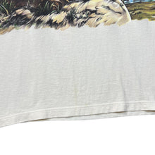 Load image into Gallery viewer, Vintage 90&#39;s HABITAT Lion Tiger Animal Nature Wildlife Wraparound Graphic Single Stitch T-Shirt
