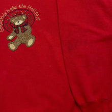 Load image into Gallery viewer, Vintage 90’s MC Sportswear “Grandkids Make The Holidays” Teddy Bear Double Collar Sweatshirt
