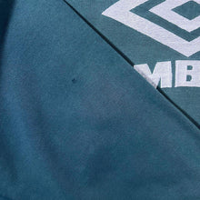 Load image into Gallery viewer, Vintage Umbro Embroidered Big Logo Spellout Faded Green Crewneck Sweatshirt
