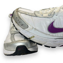 Load image into Gallery viewer, NIKE DART 8 White Silver Purple Running Sneakers Trainers Shoes
