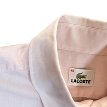 Load image into Gallery viewer, Vintage LACOSTE Classic Embroidered Mini Logo Baby Pink Short Sleeve Button-Up Shirt
