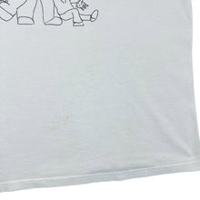 Load image into Gallery viewer, Vintage USN CLASS OF 2001 "Unfamiliar Territory" Cartoon Souvenir Graphic White T-Shirt
