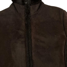 Load image into Gallery viewer, AVENUE y2k Faux Fur Fleece Trim Lined Sheepskin Style Jacket
