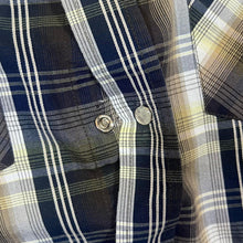 Load image into Gallery viewer, Vintage Western Express Cowboy Western Plaid Check Popper Button Long Sleeve Shirt
