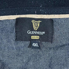 Load image into Gallery viewer, Guinness Six Nations Rugby Embroidered Black Blue Grey Short Sleeve Polo Shirt

