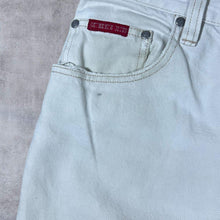 Load image into Gallery viewer, Vintage Authentic Blues Classic Cream White Denim Tapered Jeans
