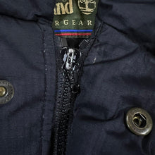 Load image into Gallery viewer, Vintage TIMBERLAND WEATHERGEAR Classic Black Padded Goose Down Fill Puffer Jacket Coat
