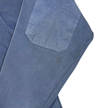 Load image into Gallery viewer, LAZY JACKS Embroidered Spellout Faded Blue Distressed 1/4 Zip Sweatshirt

