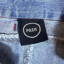 Load image into Gallery viewer, Early 00&#39;s PASH Surfer Skater Classic Blue Flared Wide Leg Denim Jeans
