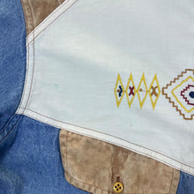 Load image into Gallery viewer, Vintage 90's OSCAR WASHINGTON Cowboy Western Style Long Sleeve Blue Denim Shirt
