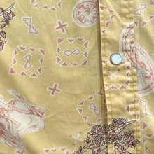 Load image into Gallery viewer, Vintage 90's Cimarron Malaguena Floral Yellow Western Cowboy Popper Long Sleeve Shirt
