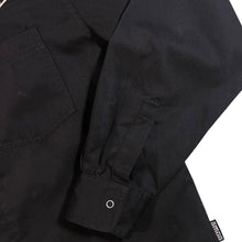Load image into Gallery viewer, Cowboy Western Style Metal Stud Black Popper Polyester Cotton Long Sleeve Shirt
