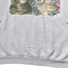 Load image into Gallery viewer, Vintage B-WEAR (1996) Cat Kitten Animal Nature Wildlife Graphic Crewneck Sweatshirt
