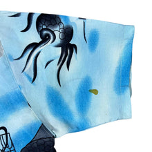 Load image into Gallery viewer, Early 00&#39;s Guo Lhi Ting Gothic Y2K Dragon Graphic Blue Mix Short Sleeve Shirt
