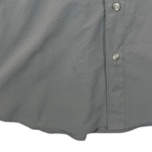 Load image into Gallery viewer, Vintage Columbia Sportswear Khaki Hiking Utility Short Sleeve Nylon Button-Up Shirt
