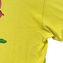 Load image into Gallery viewer, OBEY Classic Skater Logo Rose Spellout Graphic Yellow Short Sleeve T-Shirt
