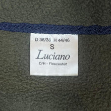 Load image into Gallery viewer, Vintage Luciano "Black Forest" Embroidered Mini Logo Colour Block 1/4 Zip Fleece Sweatshirt
