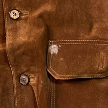 Load image into Gallery viewer, Vintage 90&#39;s KATY PEL Classic Brown Genuine Real Suede Leather Button Bomber Jacket
