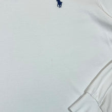 Load image into Gallery viewer, POLO RALPH LAUREN &quot;Custom Slim Fit&quot; Mini Logo White Long Sleeve Polo Shirt
