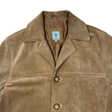 Load image into Gallery viewer, Vintage TOM ENGLISH Classic Genuine Real Tan Suede Leather Blazer Jacket
