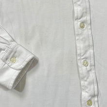 Load image into Gallery viewer, RALPH LAUREN &quot;Featherweight Mesh&quot; Embroidered Mini Logo White Long Sleeve Button-Up Shirt
