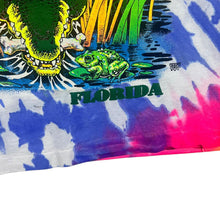 Load image into Gallery viewer, Vintage 90's Screen Stars "Guard Dog" Florida Gator Souvenir Tie Dye Single Stitch T-Shirt
