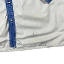 Load image into Gallery viewer, Vintage Sunlife Jeans Cowboy Western Style Blue Denim Beige Cotton Long Sleeve Shirt

