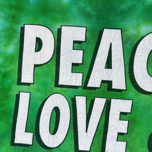 Load image into Gallery viewer, Vintage 90&#39;s Sundog &quot;Joe&#39;s Crab Shack&quot; Souvenir Peace Green Tie Dye Single Stitch T-Shirt
