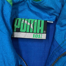 Load image into Gallery viewer, Vintage PUMA 101% Colour Block Patch Logo 1/4 Zip Pullover Fleece Sweatshirt
