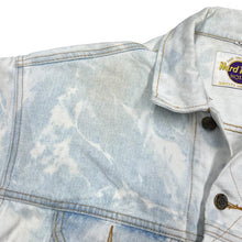 Load image into Gallery viewer, Vintage 90&#39;s HARD ROCK HOTEL &quot;Las Vegas&quot; Hard Rock Cafe Embroidered Bleach Tie Dye Denim Trucker Jacket
