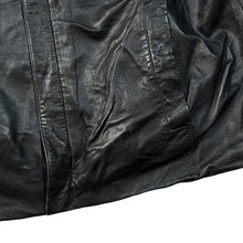 Load image into Gallery viewer, Vintage 90&#39;s EX EX Classic Black Genuine Real Leather Zip Jacket
