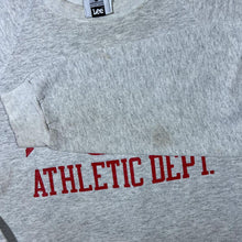 Load image into Gallery viewer, Vintage Lee "Metamora Athletic Dept." Made In USA Grey Distressed Sweatshirt
